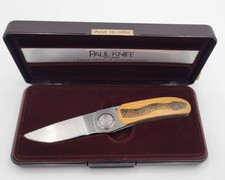 Gerber Paul Model 2 PM Pocket Knife First Edition Rattlesnake Scrimshaw