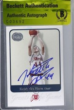 BAS 2001 Fleer Greats of the Game Keith Van Horn #45 Authentic Auto 3c7