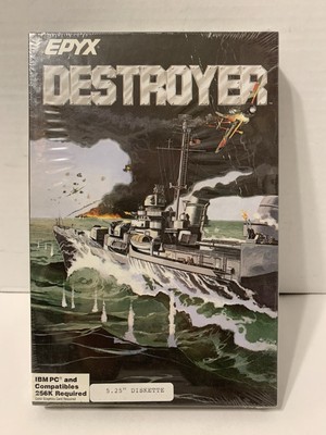 1986 Epyx  Destroyer  IBM PC 5.25  Disk - Brand New