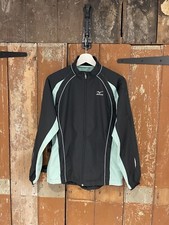 Mizuno Women  s Black  Green Tracksuit Full Zip Jacket Zipped Pockets