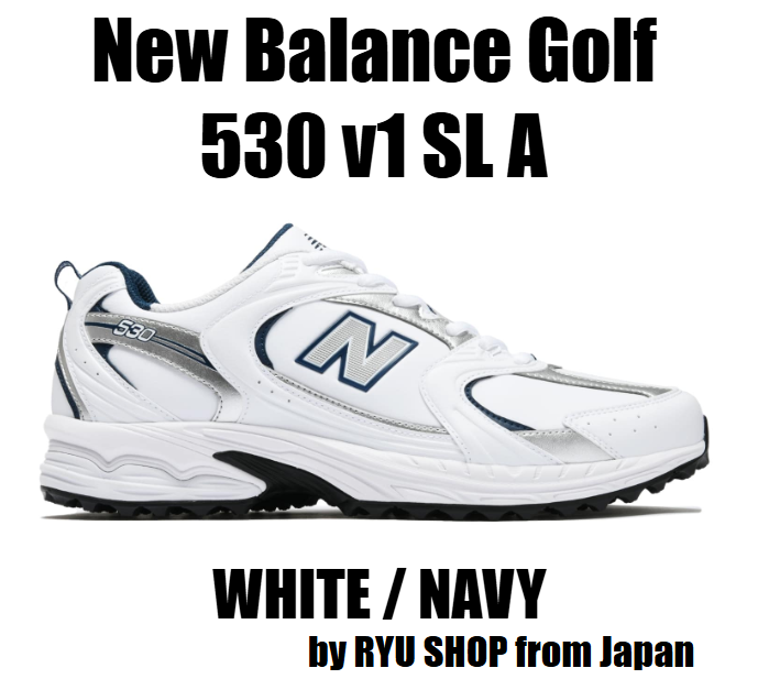 New Balance Unisex Golf shoes 530 v1 SL A UGS530A D WHITE / NAVY