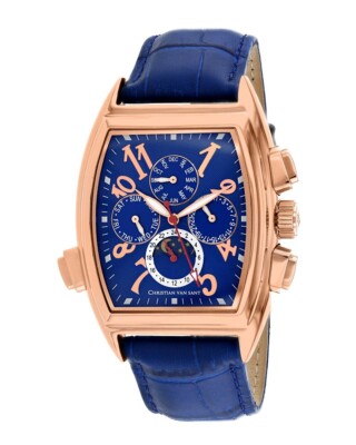 Christian Van Sant Men's Grandeur Blue Dial Watch - CV2140