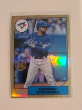 2022 Topps Chrome 1987 Baseball #87BC-8 George Springer - Toronto Blue Jays