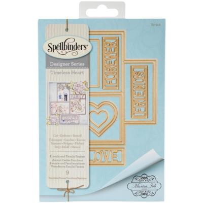 Spellbinders 9 Stanzschablonen Friends & Family Frame Rahmen Freunde & Familie