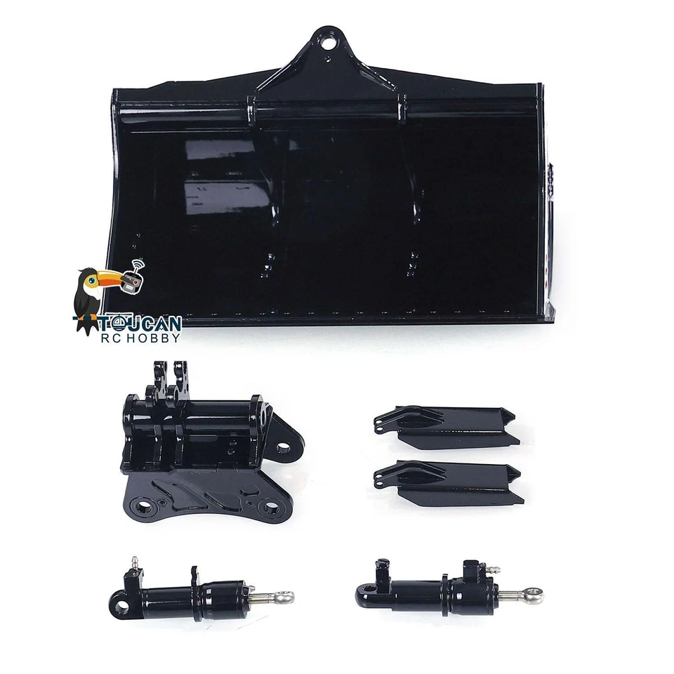 IN STOCK Metal Tiltable Bucket for LESU 1:14 RC Hydraulic Excavator ET35 B0006 - Image 2 of 4