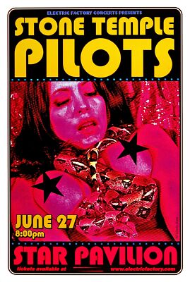 Stone Temple Pilots Concert Poster Pennsylvania 2000