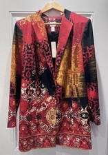 Chico’s Printed Statement Longline Jacket