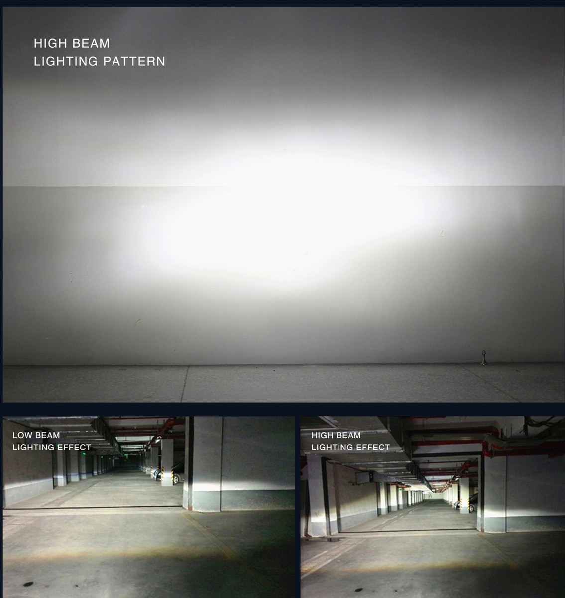 Alla Lighting 8000LM COB-LED 9005 HB3 Headlight High Beam Bulb