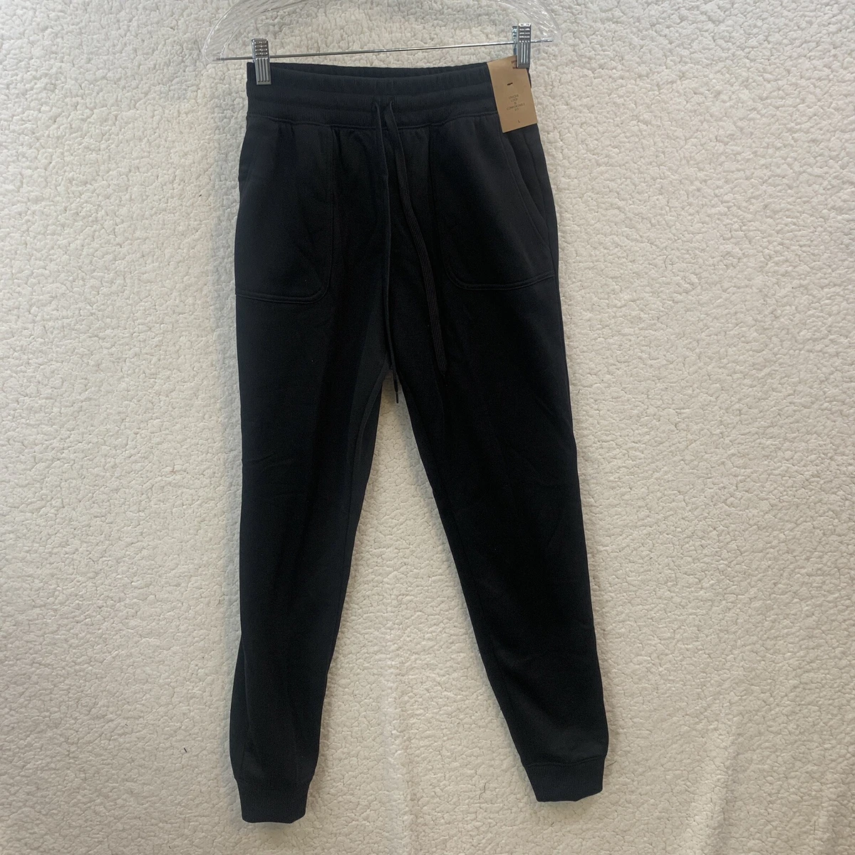 Hill Brand Women’s Black Comfort Soft Joggers Designer Pants Large NEW