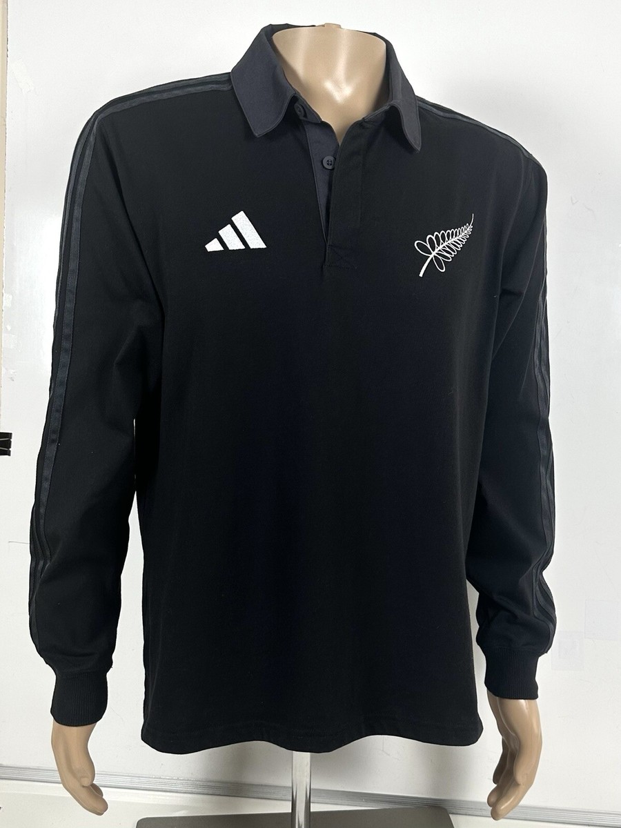 adidas ALL BLACKS 2019 ラガーシャツ Mサイズ Adidas All Blacks Rugby Jersey Mens Size M Black Long Sleeve