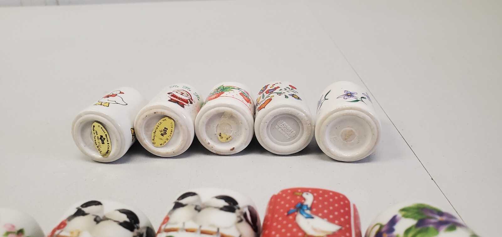 Vintage Ceramic Candle Holders Lot of 10 Funny Design W Germany Russ