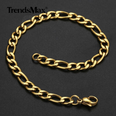 アクセサリー Stud Link Figaro Narrow Chain Bracelet Stud Link