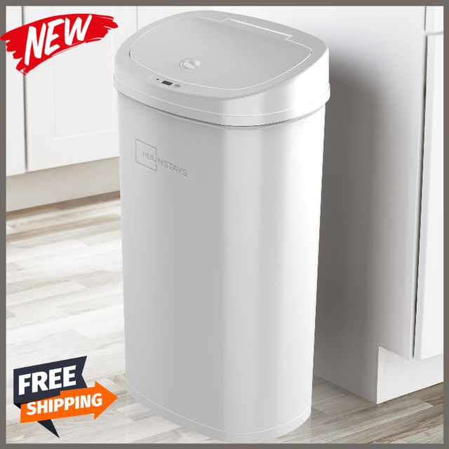 Motion Sensor Trash Can 13 Gallon Touchless Automatic Stainless Steel