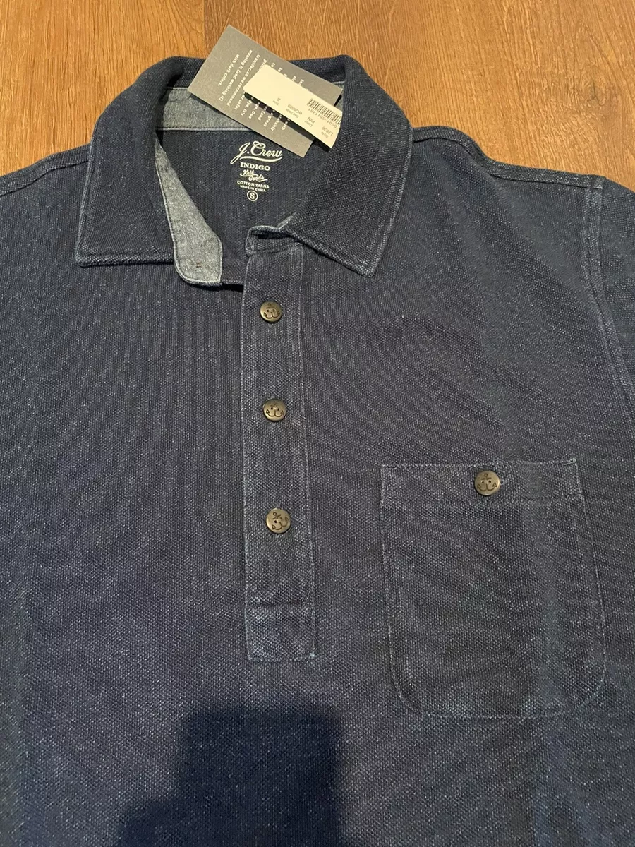 J Crew Knit Goods - Men's Size Small - Indigo Blue Polo Shirt