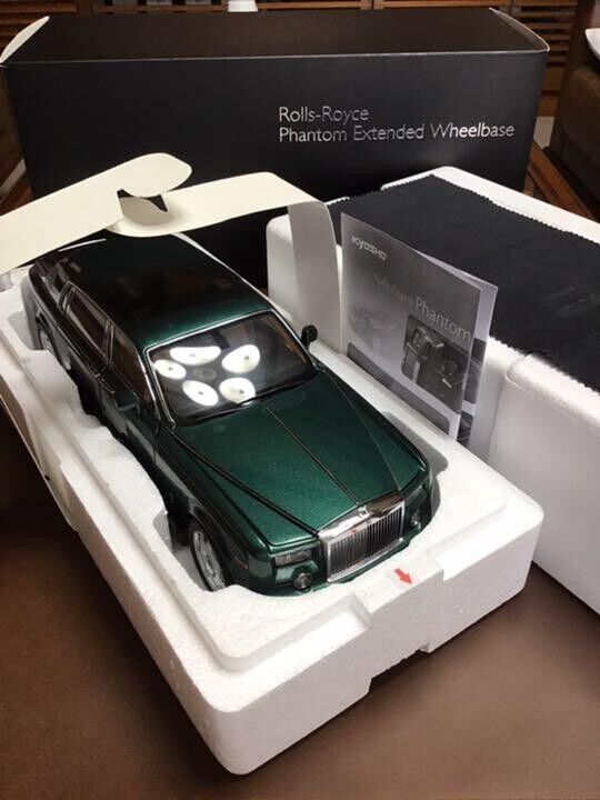 KYOSHO 1/18 Rolls-Royce Phantom EWD (Brooklands Green) The KYOSHO 1/18 Rolls-Royce Phantom EWD (Brooklands Green) The