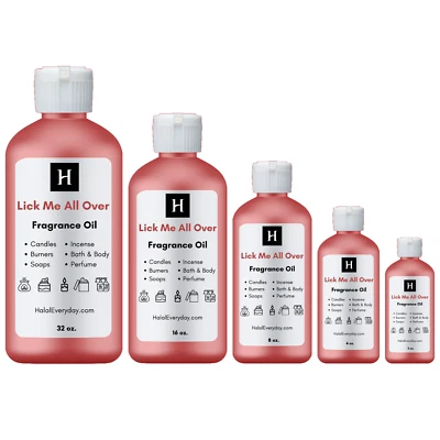 HALALEVERYDAY Lick Me All Over Fragrance Oil For Soap Making Candle Burner Incense Perfume