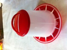 3KG POULTRY,CHICK FEEDER +ANTI SCRATCH BARS CHICKEN,QUAIL,BANTAM,DUCKLING,AVIARY