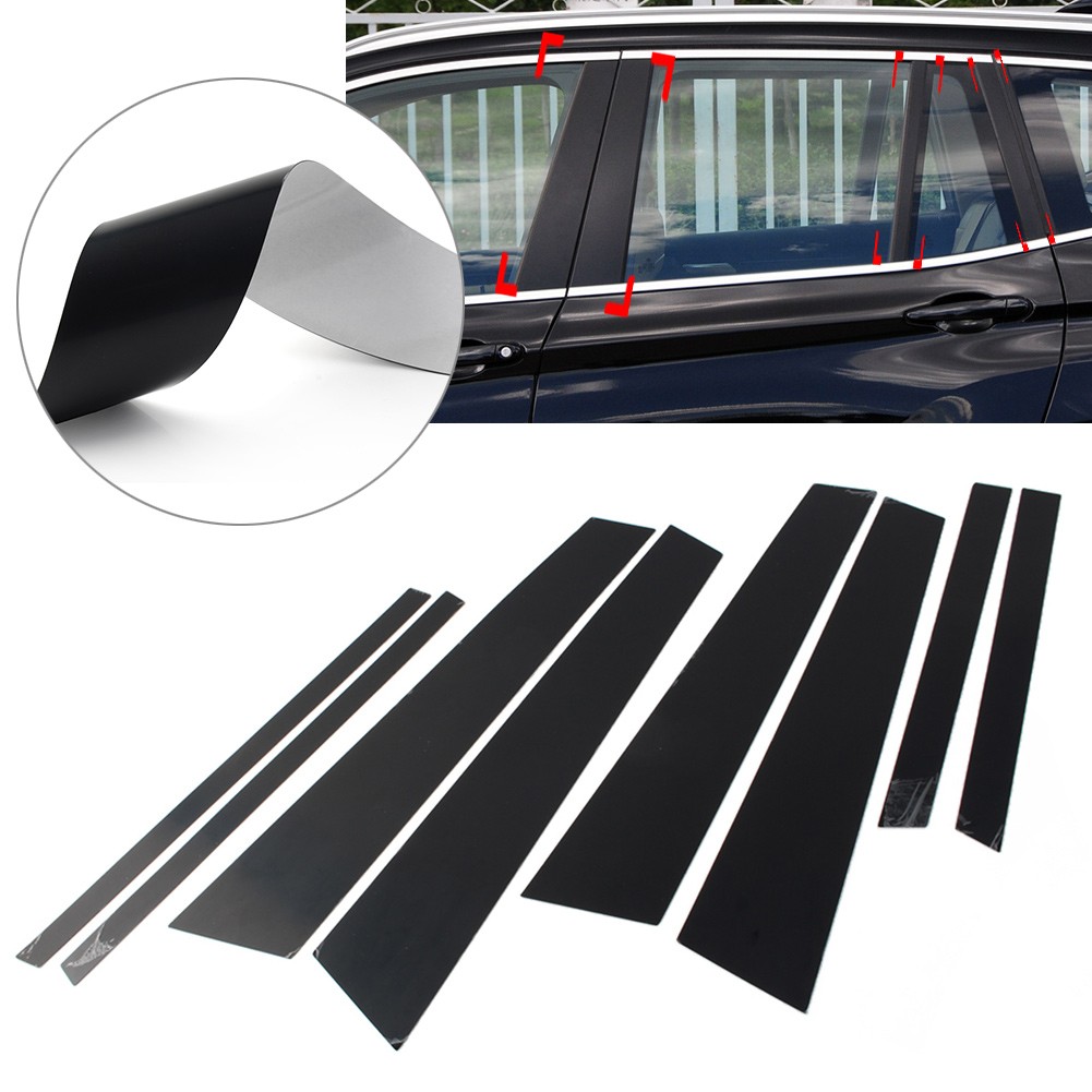 Door Window Pillar Post Decoration Cover Trim Fit BMW X3 F25 2011-2017 8pcs/Set