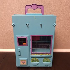 VTG Littlest Pet Shop Play Set Kenner Blue Store Carry Case Accessories