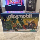 Vintage 1995 Playmobil 3840 Green Fire Breathing Dragon & Knight Set Sealed New