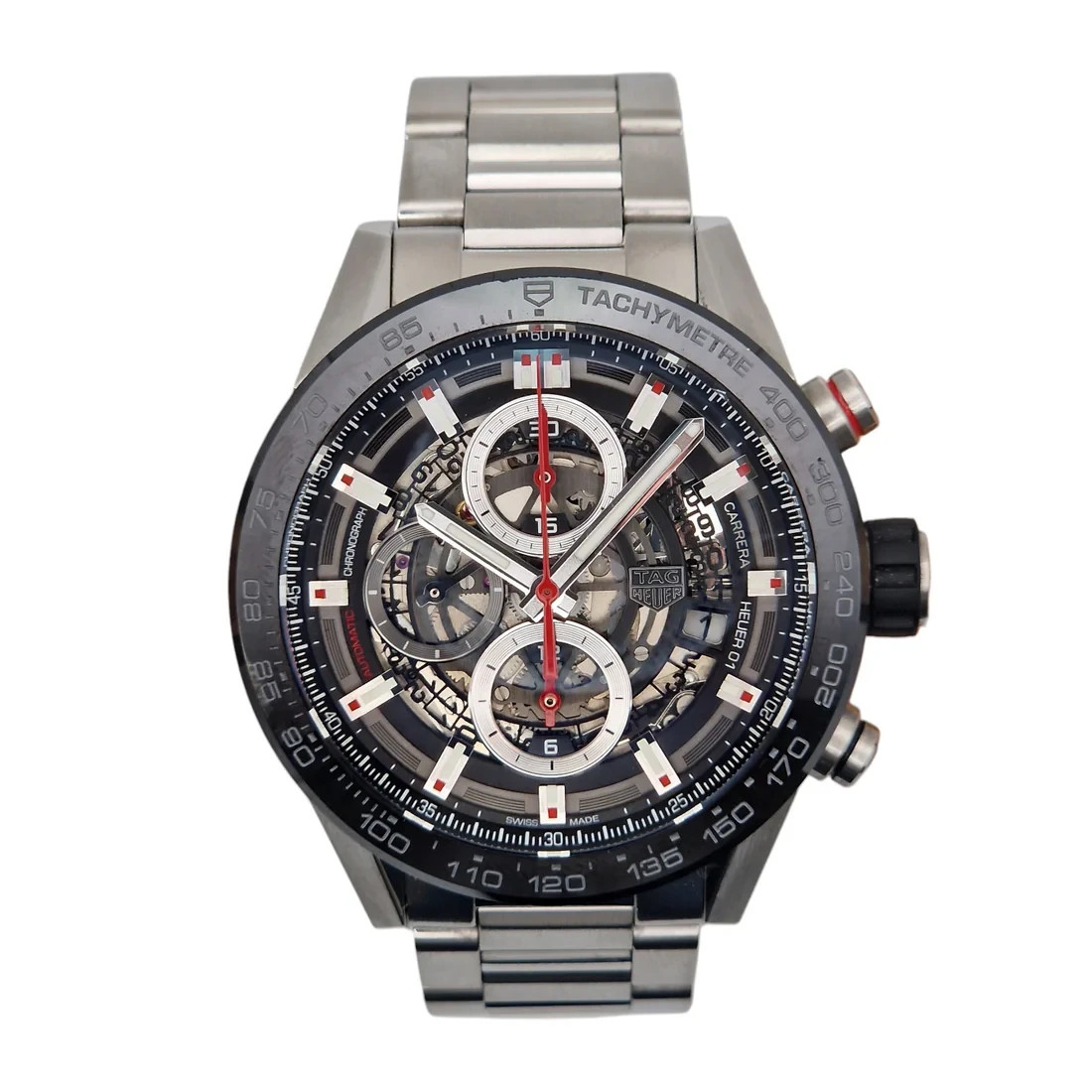 Tag Heuer Carrera CAR201V-0 43mm Anthracite Skeleton Dial