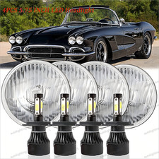 For Chevy Corvette 62-82 Dot 5.75 5-34 Inch Led Headlights Hilo Beam White