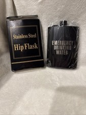 Black Stainless Steel Hip Flask New  Emergenc...