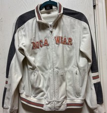 VTG Y2k Women s Rocawear White Velour Tracksuit Jacket Streetwear Embroidered M