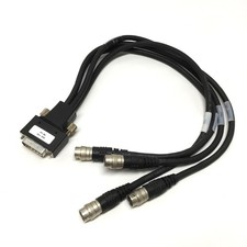 Cognex 300-0232-015R MVS Camera Quad Breakout Cable DB26 to 4x 12-Pin Hirose 15"
