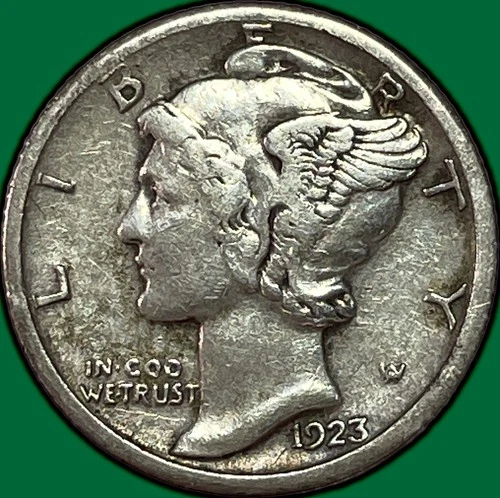 1923-S Mercury Dime Extremely Fine XF Coin #36651