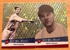 2025 Historic Autographs Did You Know? Yellow Cracked Ice Lot (2) – Vintage MLB