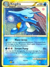 Kingdra 17/95 Rare HGSS Unleashed Pokemon Lightly Played