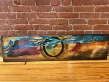 Original Signed Heather Offord Modern Abstract Expressionism Acrylic Painting