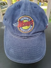 Wendys Employee Uniform Baseball Hat Cap Blue Dave Thomas Foundation