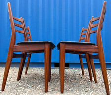 Vintage Retro Mid Century 4 Dining Chairs MCM 1960 1970 Fast FREE UK Delivery 🚚