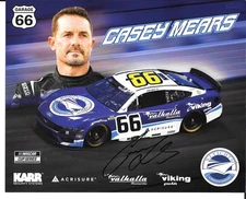 CASEY MEARS NASCAR CUP SERIES Autographed HERO CARD #66 2025