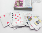 Vtg Congress Lilac Floral Playing Cards Double Deck Cel-U-Tone Finish  — photo 6