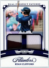 2024 Flawless Dual Prospect Patches Sapphire Ryan Clifford 12/15 #DP-RC