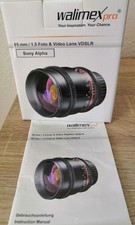 Walimex pro 85 1.5 Foto und Video für Sony A...