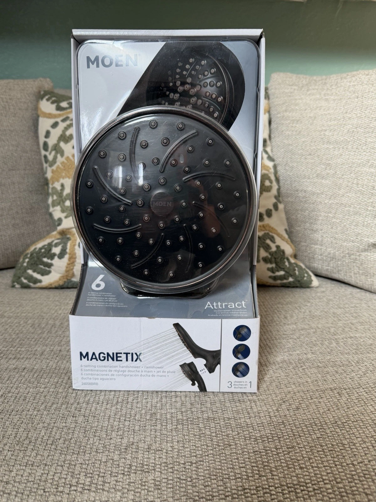 Moen Attract Rainshower Combo - Black (26008BL)