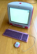 Apple iMac DV strawberry All-in-one CRT PC W/Keyboard Mouse Vintage Retro USED
