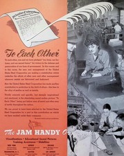Original 1943 Vintage Print Ad: Jam Handy US Steel Rosie Riveter Factory Movie