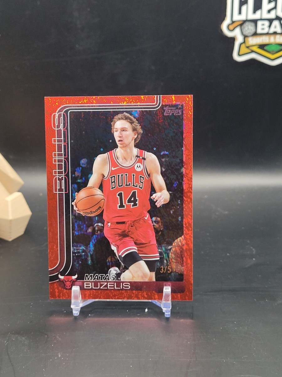Matas Buzelis 2025-26 Topps Flagship Red Season Tip Off /5 Bulls