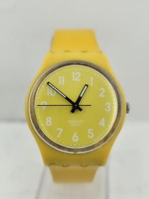 The DAVID LYNCH'S YELLOW SWATCH UHR GEBRAUCHT Working 