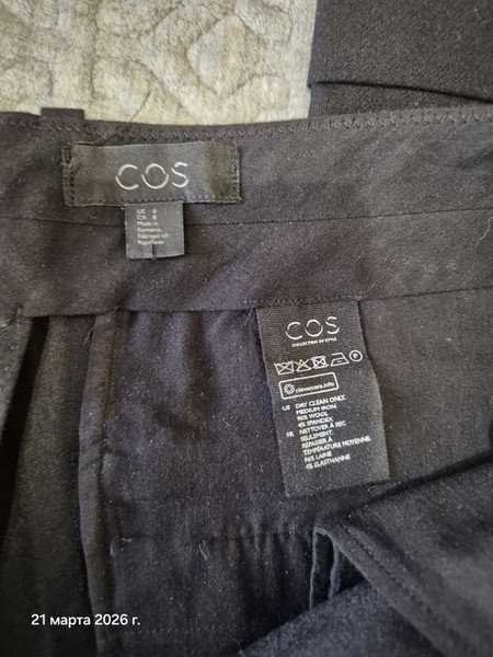 Women COS Trousers Black 38 #LAQ