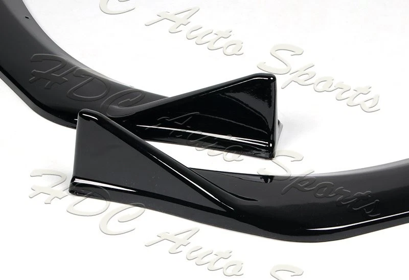 Комплект спойлеров для кузова переднего бампера окрашенный в черный цвет для Mazda 3 Mazda3 2019-2023 годов выпуска - Изображение 3 из 4