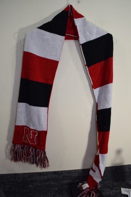 University of Nebraska Cornhuskers Winter Scarf 66'' Red White Black
