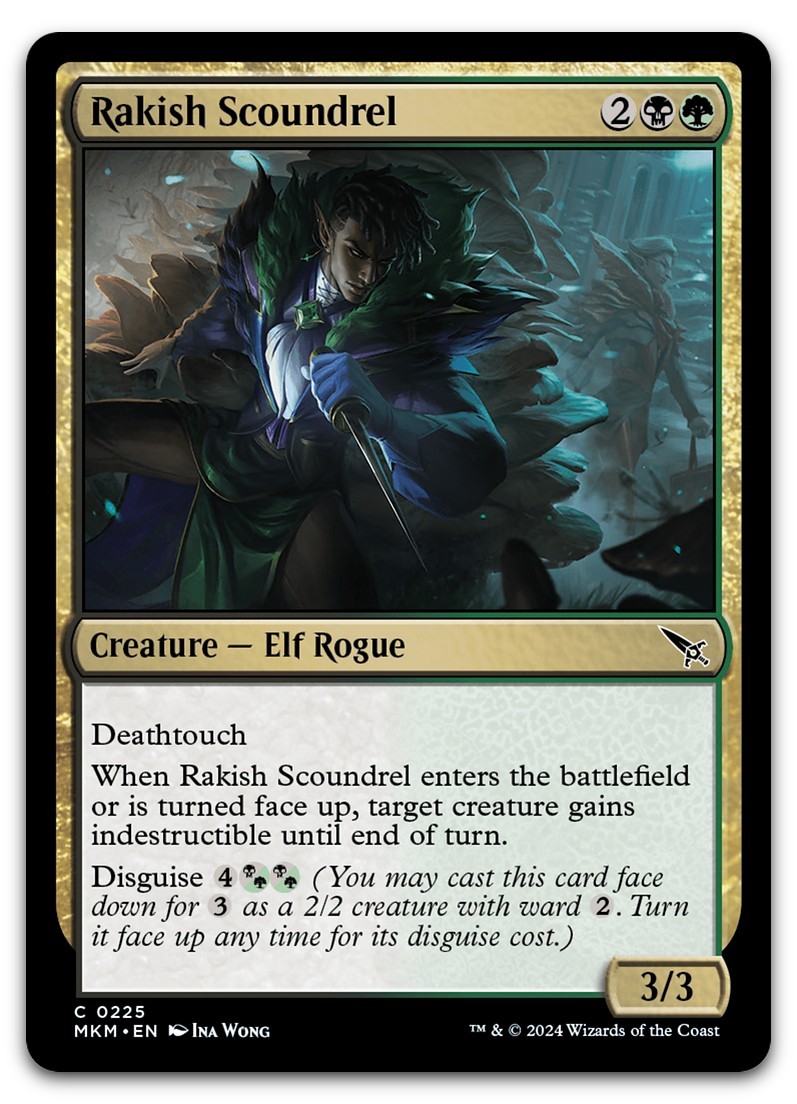 Rakish Scoundrel #225 (NM) Murders Karlov Manor MKM Magic MTG