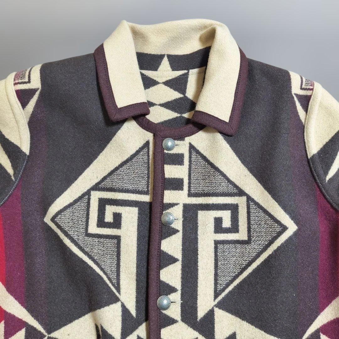 BEAMS PLUS Reversible Native Jacket L Tribal Azte… - image 2