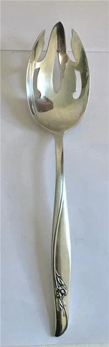 Gorham Sterling Sea Rose Slotted Spoon Server 8 1/2" 1958 64.42 Grams